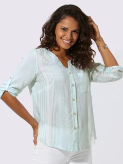 Chemisier rayé avec viscose