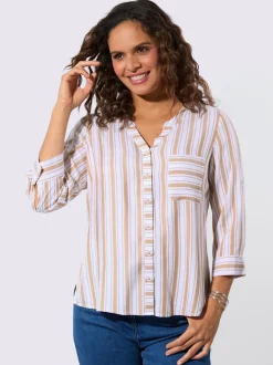 Chemisier rayé pure viscose