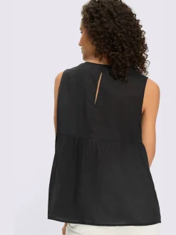 Chemisier sans manches magnifique broderie