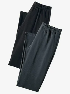 Corsaire lot de 2 pantalons basiques longueur 3/4