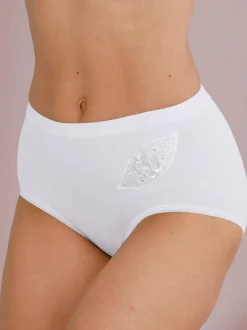 Culotte taille haute côtes fines