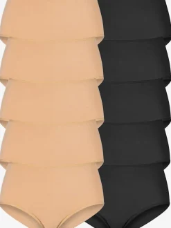 Culotte taille haute lot de 10 slips taille haute pratique