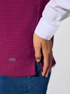Débardeur en tricot ajouré