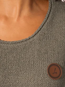 Débardeur en tricot bords roulés