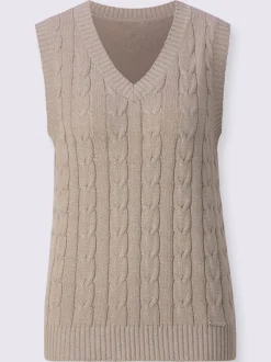 Débardeur en tricot mélange coton-viscose