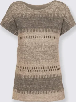 Débardeur en tricot motif intarsia