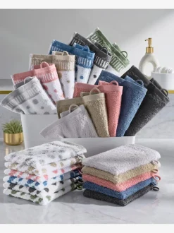 Gants de toilette et lavettes