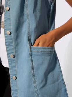 Gilet en jean avec coton