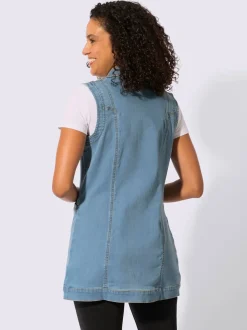 Gilet en jean avec coton