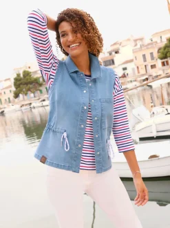 Gilet en jean coton de qualité