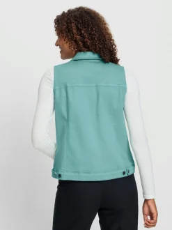 Gilet en jean coton extensible confortable