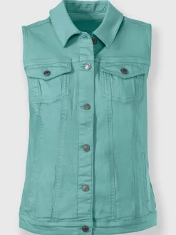 Gilet en jean coton extensible confortable