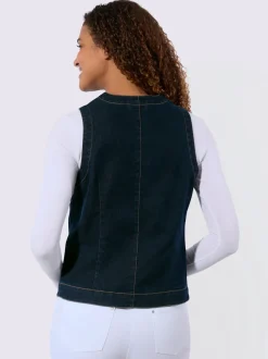 Gilet en jean qualité coton doux sur la peau