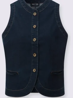 Gilet en jean qualité coton doux sur la peau