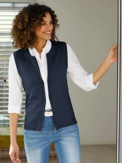 Gilet en tricot 50% coton