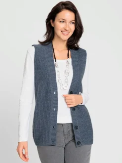 Gilet en tricot 14% laine