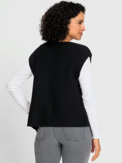 Gilet en tricot 30% laine vierge