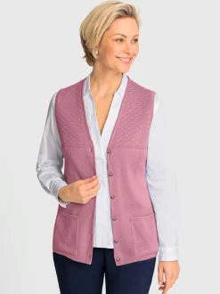 Gilet en tricot 50% laine vierge