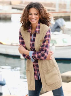 Gilet en tricot pur coton