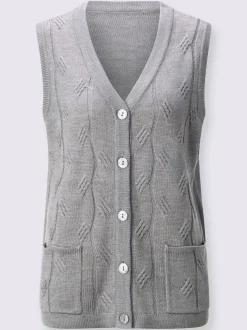Gilet en tricot toucher doux et agréable