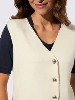 Gilet en tricot 50% viscose (ecovero)