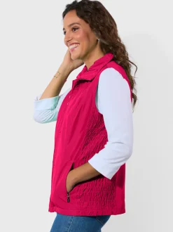 Gilet fronces affinantes