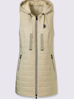Gilet long en polyester recyclé
