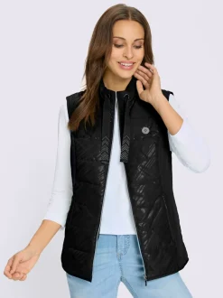 Gilet matelassé col montant à coulisse