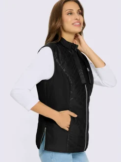 Gilet matelassé col montant à coulisse