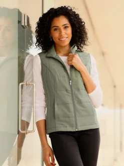 Gilet matelassé doublée et matelassée
