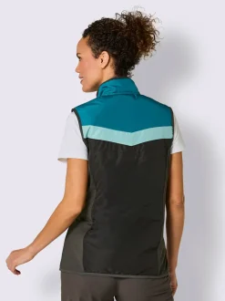Gilet matelassé empiècements élastiques