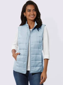 Gilet matelassé lisse sur les côtés