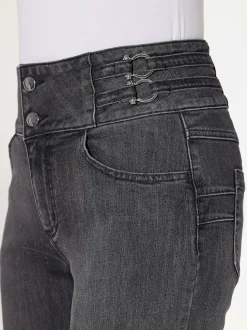 Jean bootcut brides décoratives