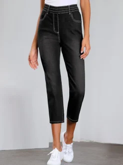 Jean 7/8 ceinture haute