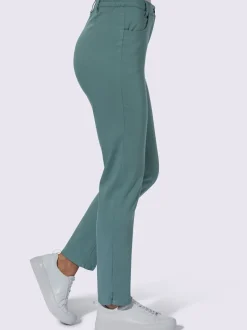 Jean à ceinture élastique chevilles fendues