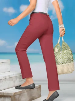 Jean à ceinture élastique chevilles fendues