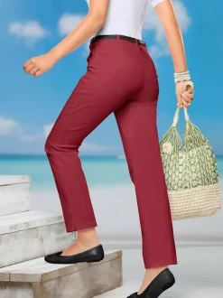 Jean à ceinture élastique chevilles fendues