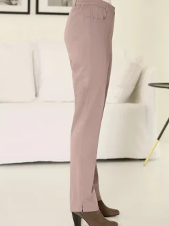 Jean à ceinture élastique chevilles fendues