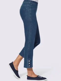 Jean 7/8 ceinture élastique confortable
