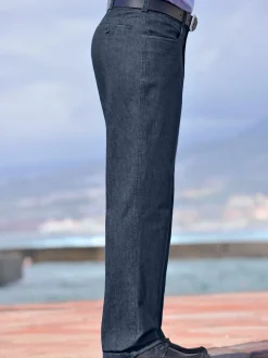 Jean ceinture élastique confortable 4 poches