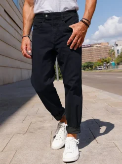 Jean ceinture élastique confortable 4 poches