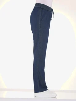 Jean ceinture smockée