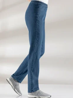 Jean confortable et souple ceinture élastique