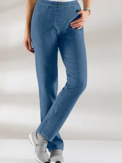 Jean confortable et souple ceinture élastique