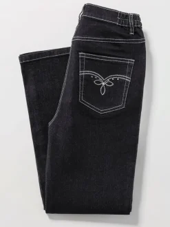 Jean coupe 5 poches ceinture élastique latérale