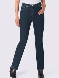 Jean coupe 5 poches ceinture élastique latérale