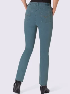 Jean coupe 5 poches ceinture élastique latérale