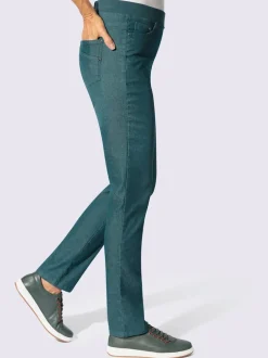 Jean femme confortable avec ceinture élastique