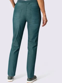 Jean femme confortable avec ceinture élastique