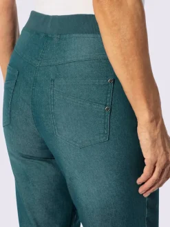 Jean femme confortable avec ceinture élastique